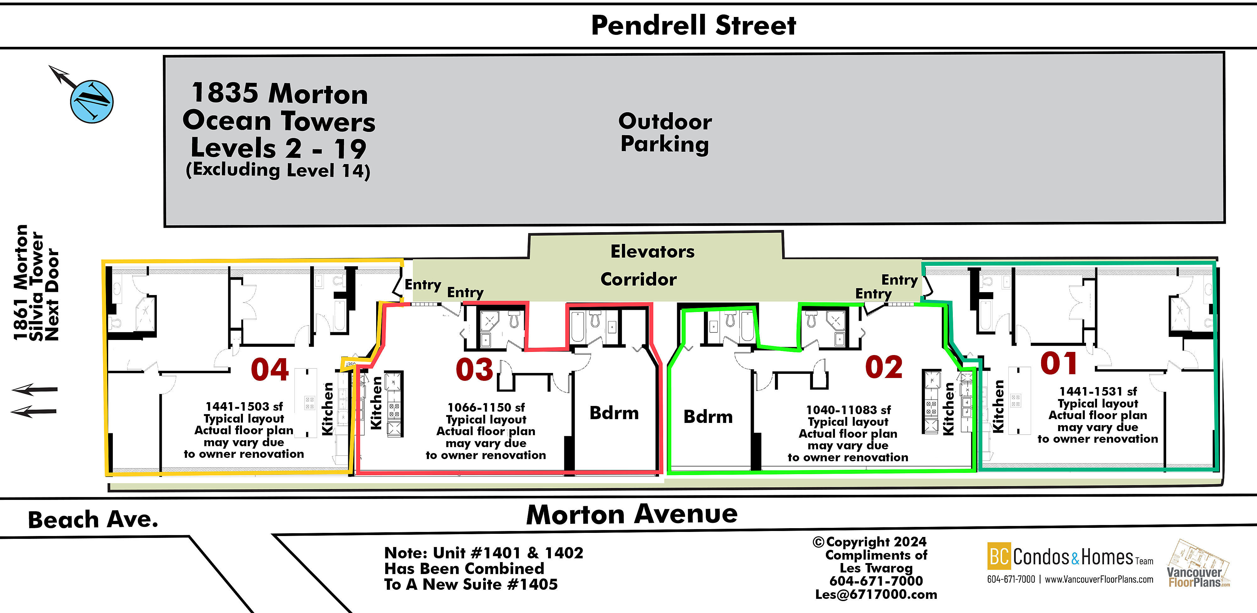 Ocean Towers location map 3