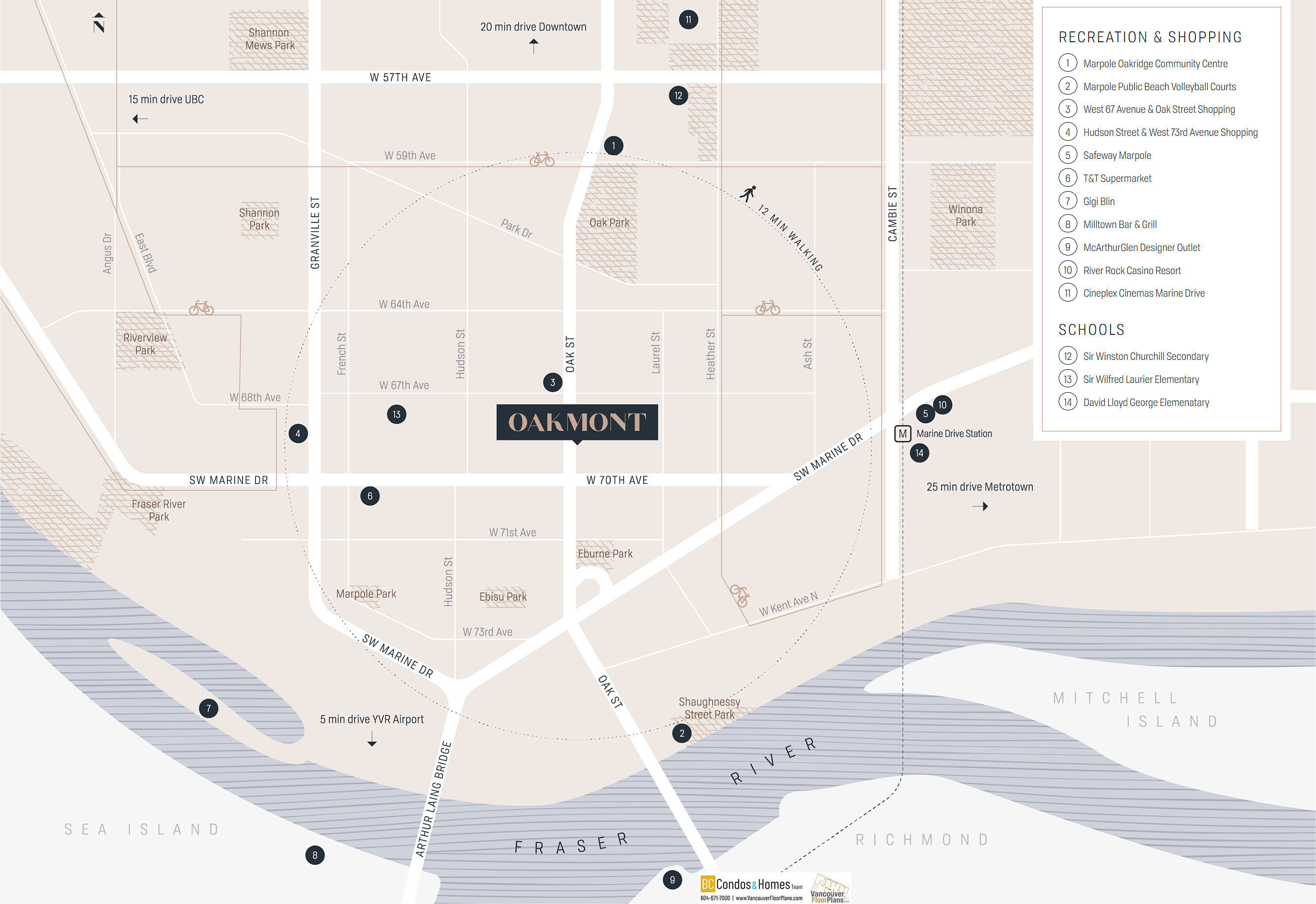 Oakmont by Contour Development location map 1