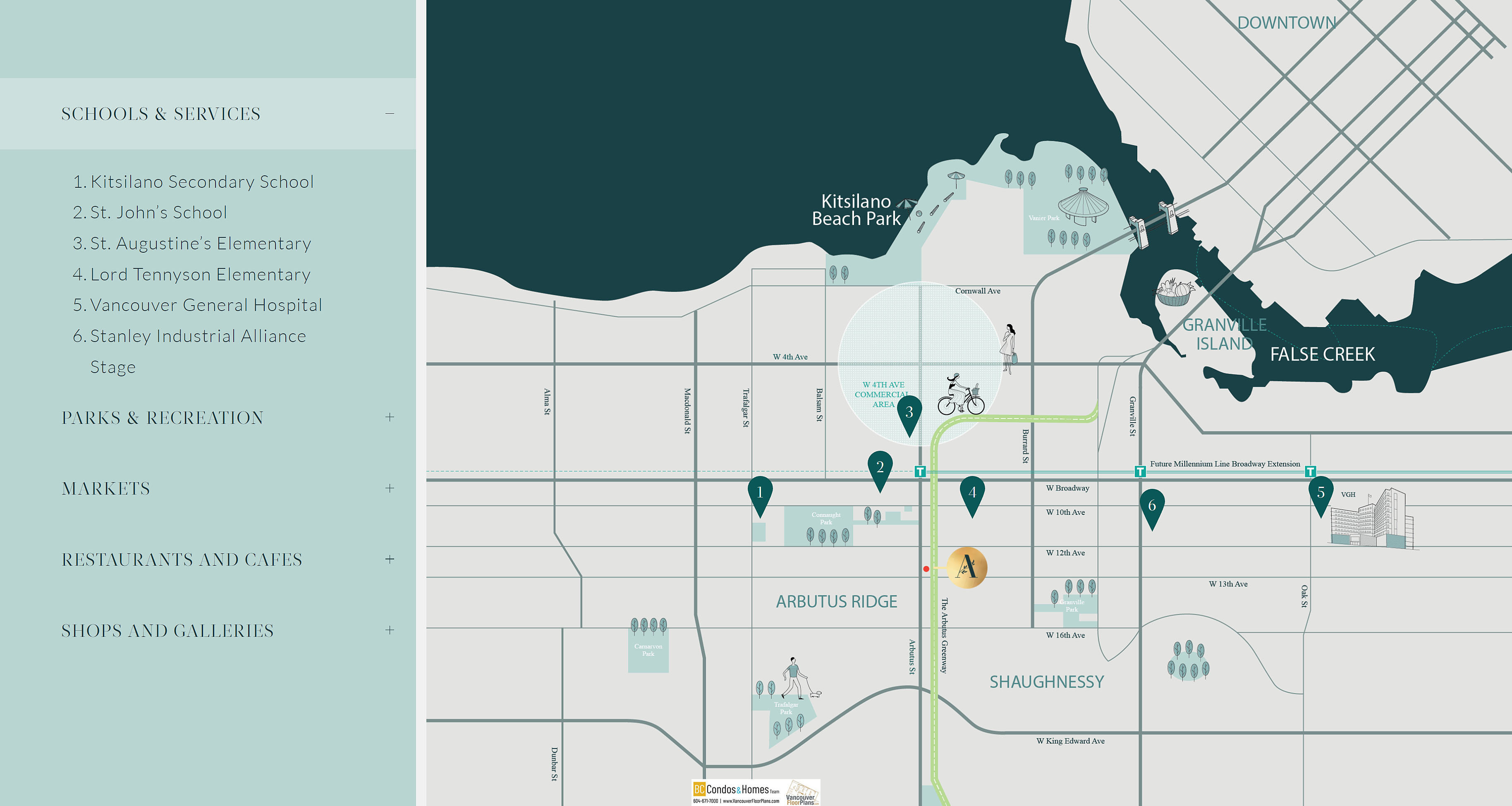 Arbutus location map 1