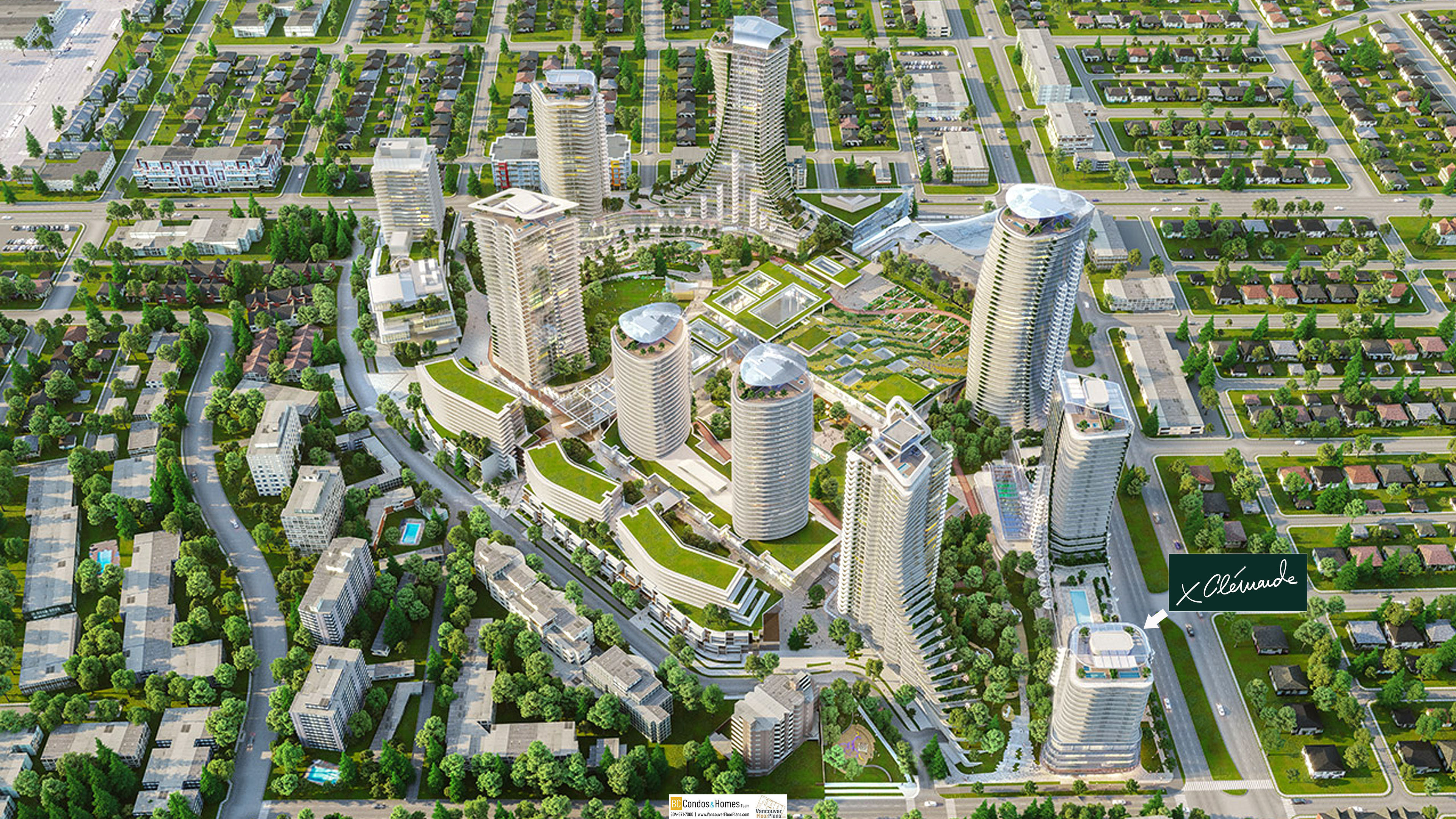 Oakridge X Clemende (Tower 7) location map 2