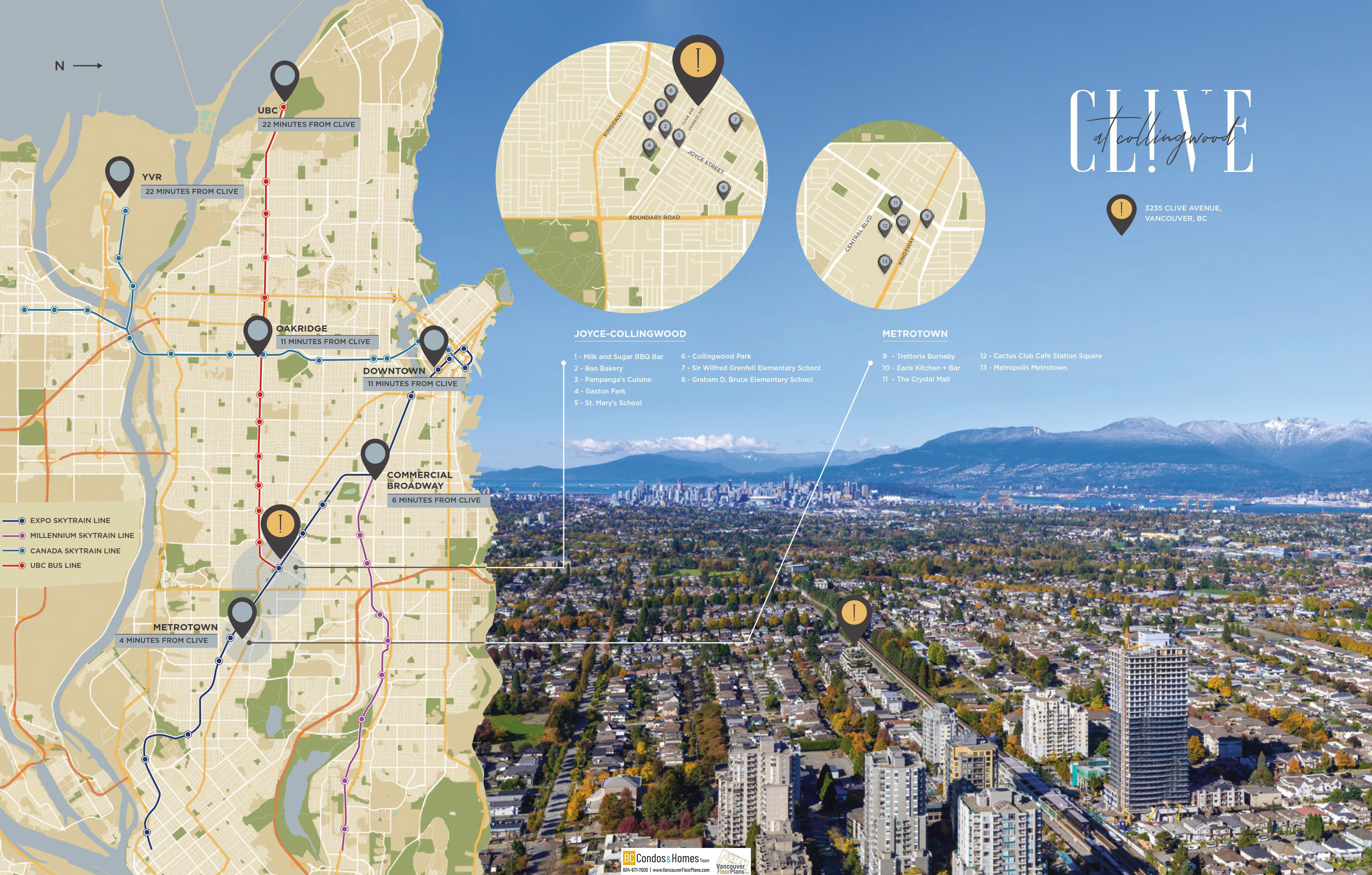 Clive at Collingwood location map 1