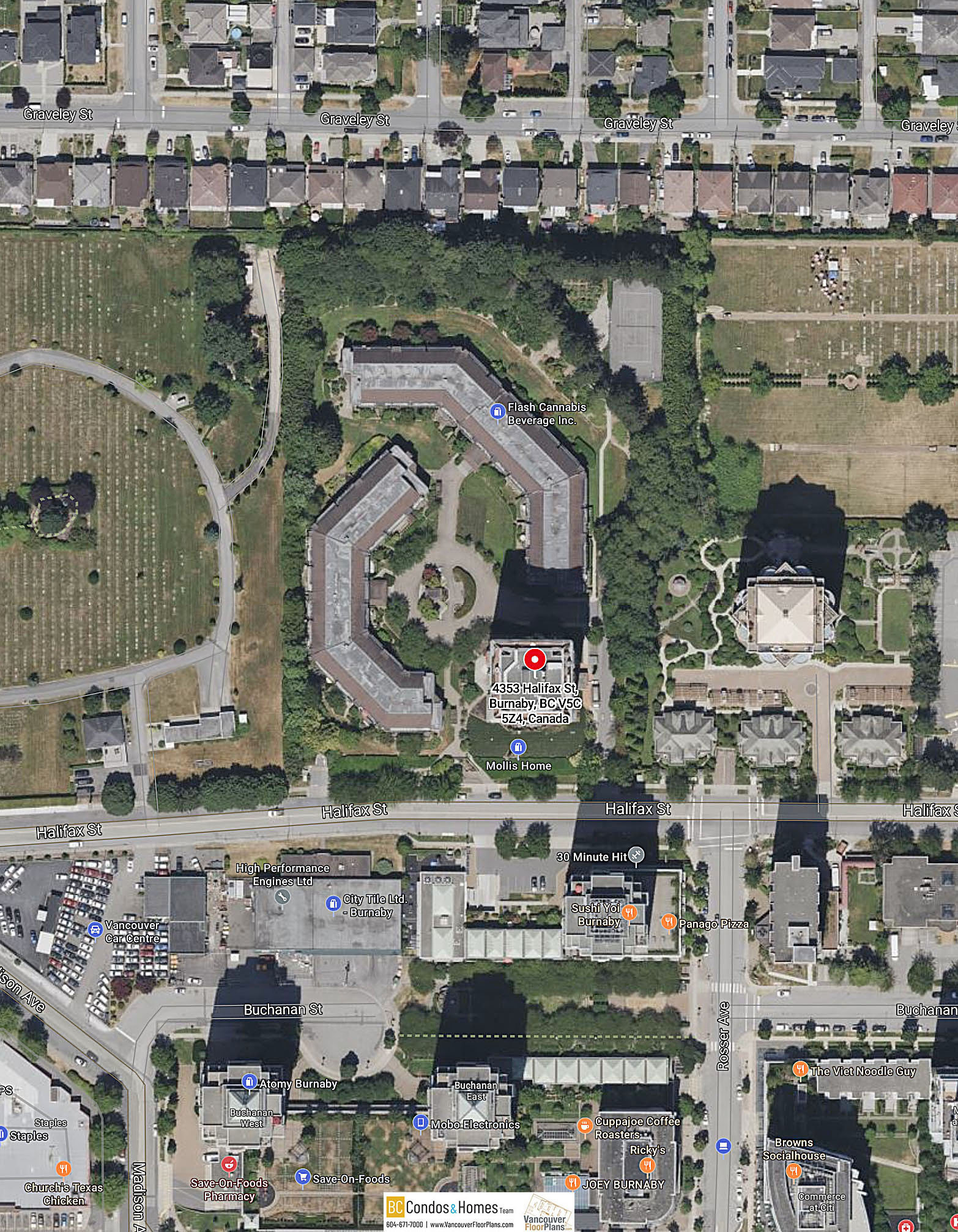 Brent Gardens location map 1