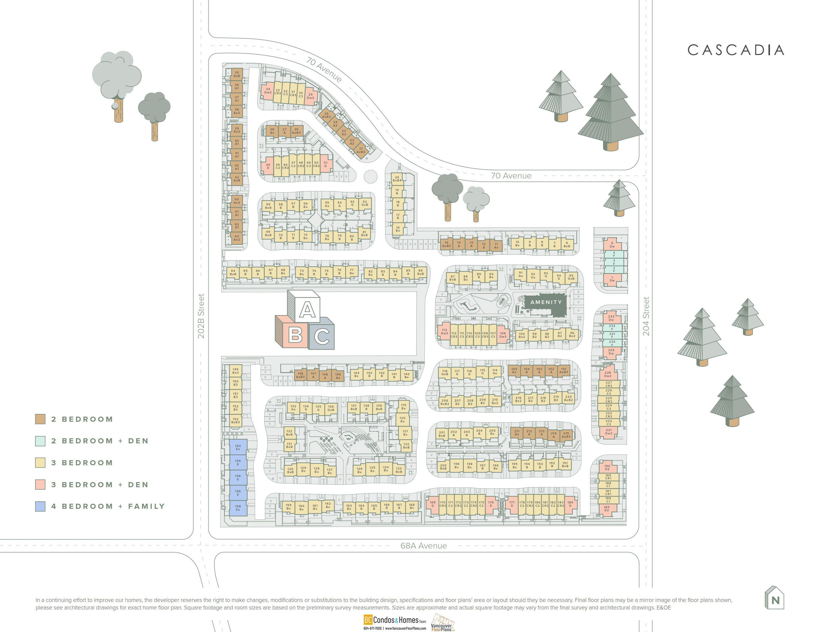 Cascadia by StreetSide Development location map 2