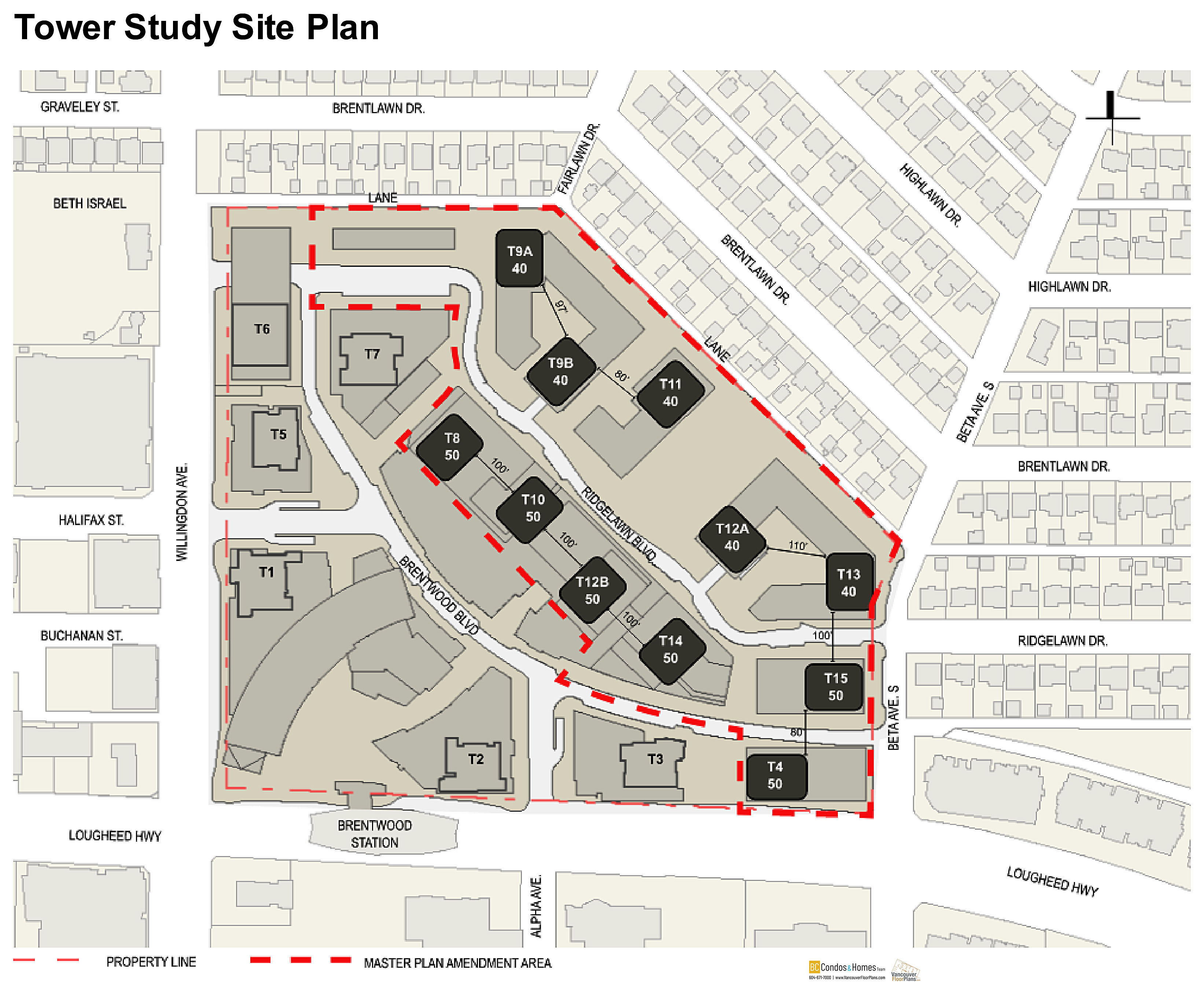 The Amazing Brentwood - Tower 2 location map 1