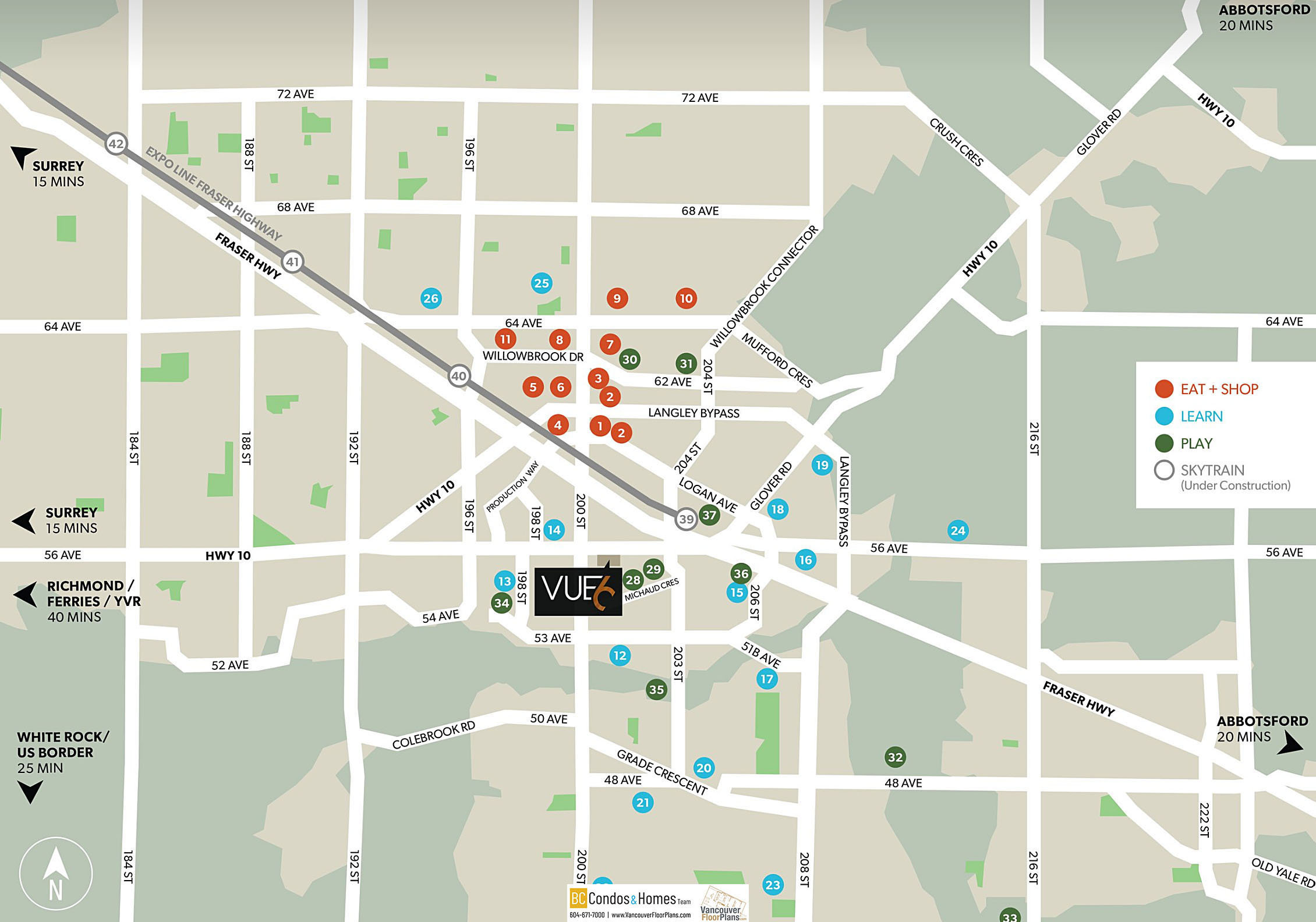 VUE6 location map 2