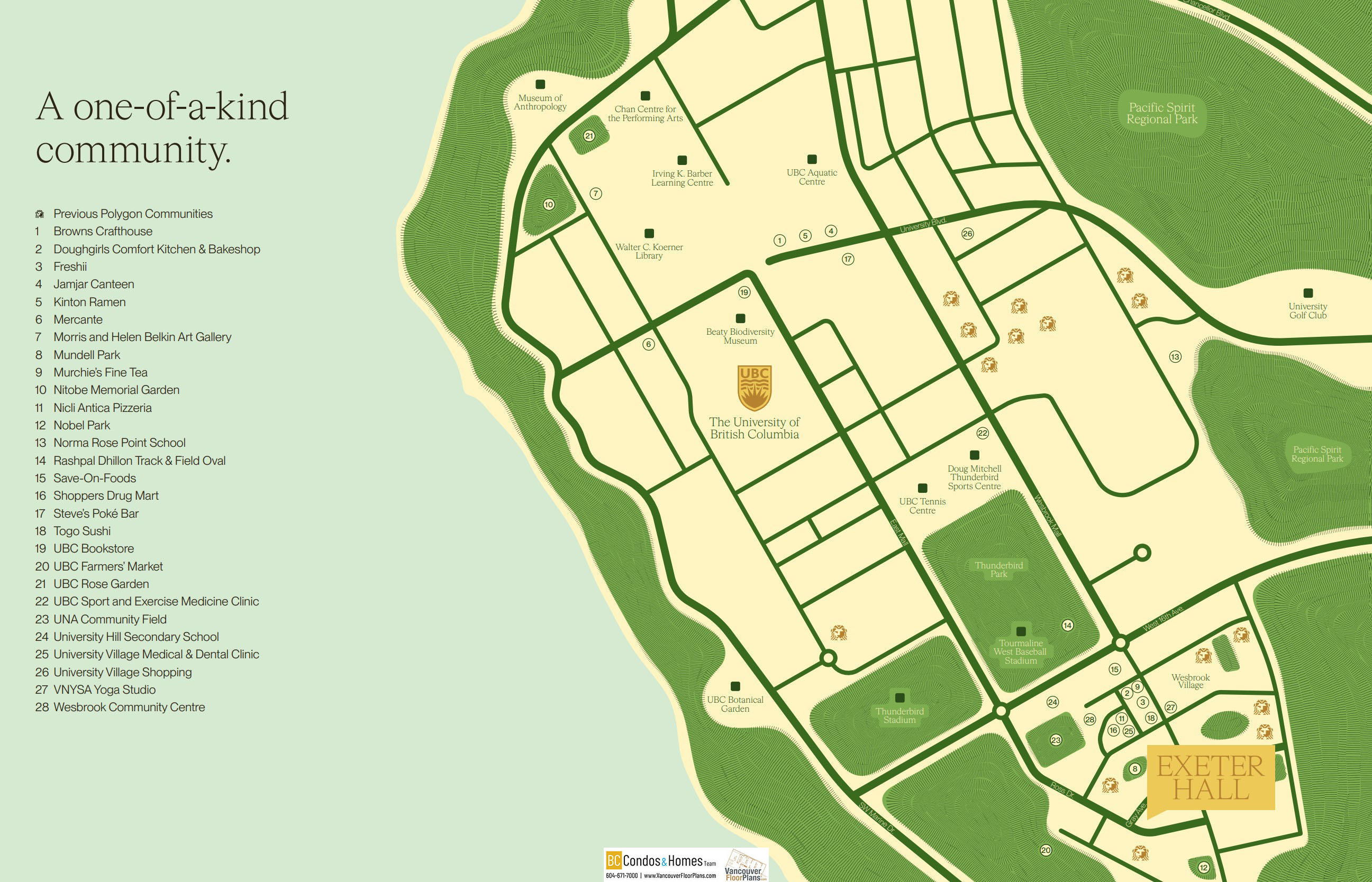 Exeter Hall location map 1