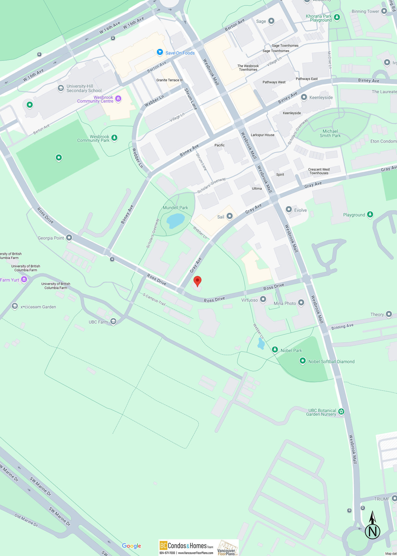 Exeter Hall location map 3