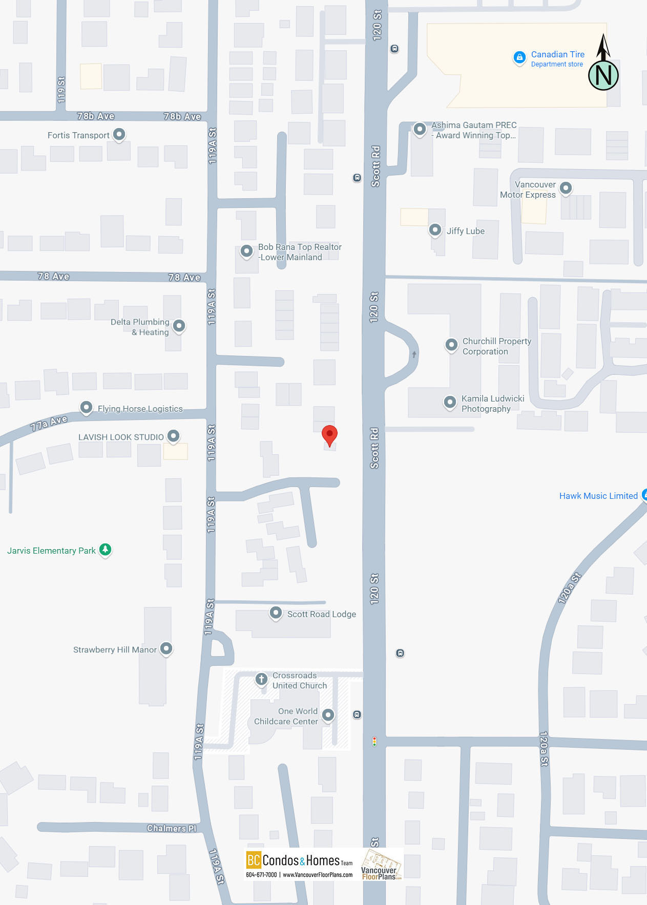 Scott + 77 by Realco Properties location map 2