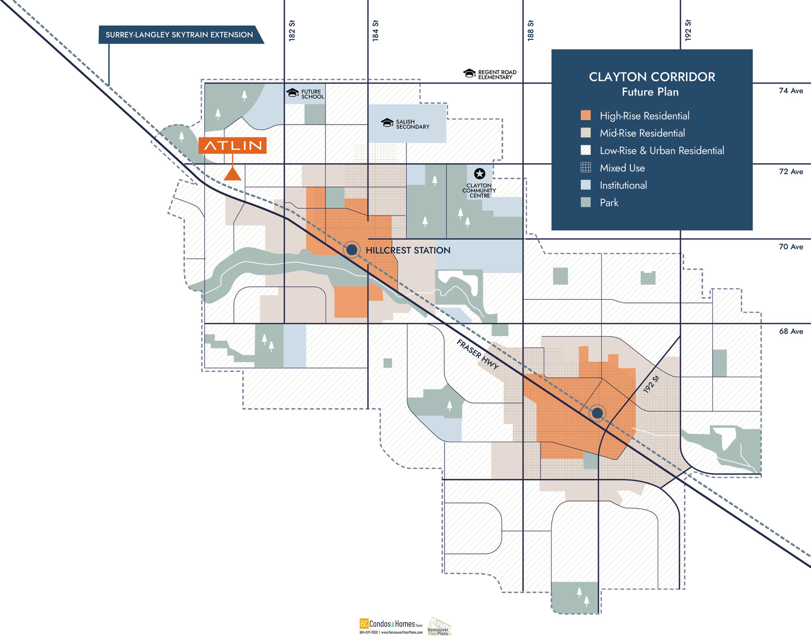 Atlin at Clayton Crest location map 1