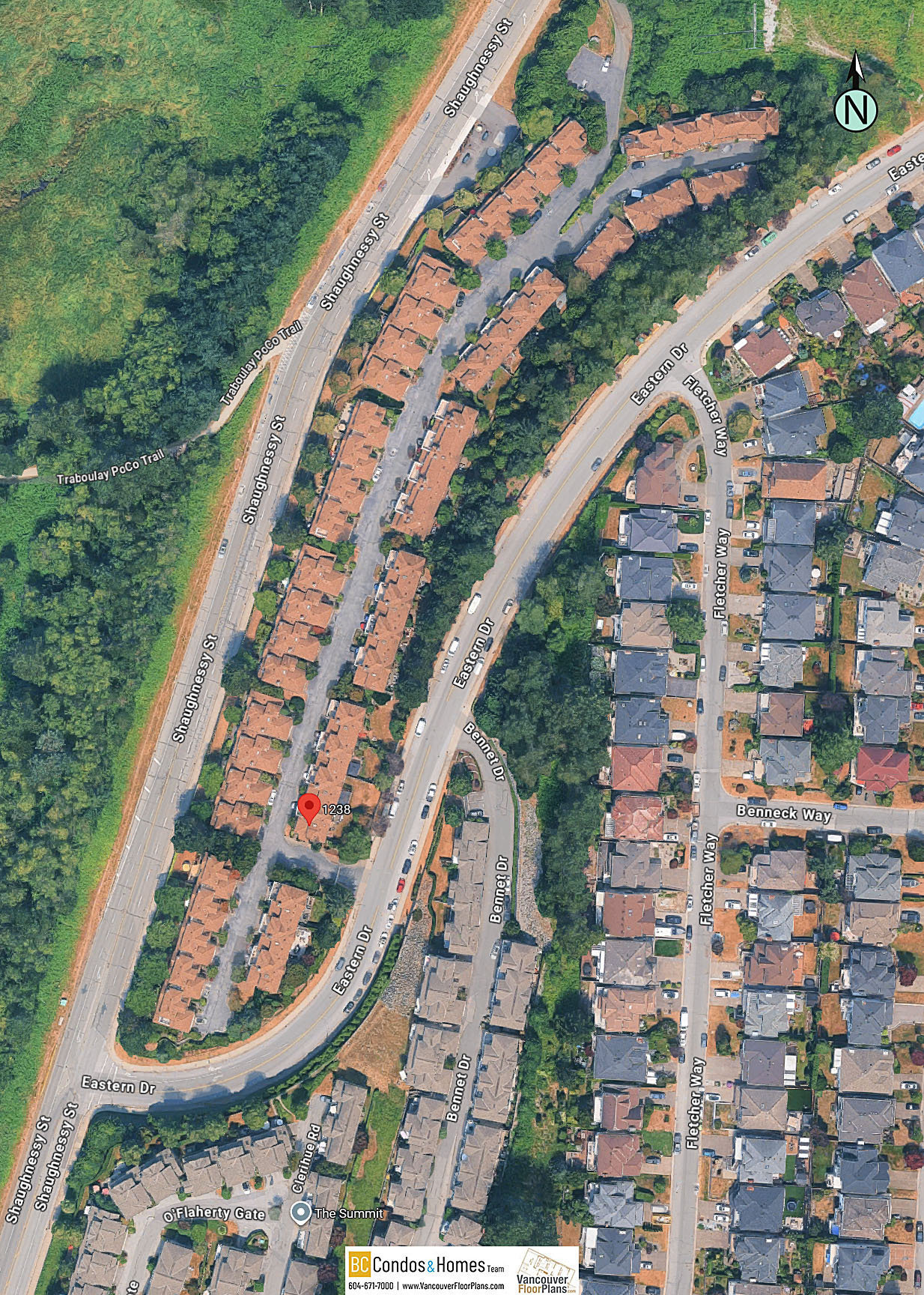 Parkview Ridge Townhouse location map 2