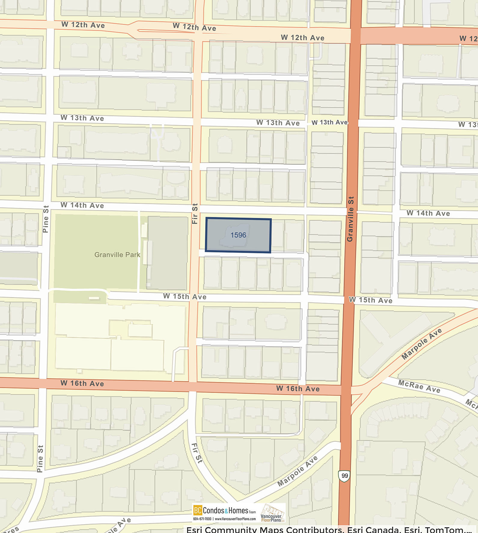 The Kingswood - Shaughnessy location map 3