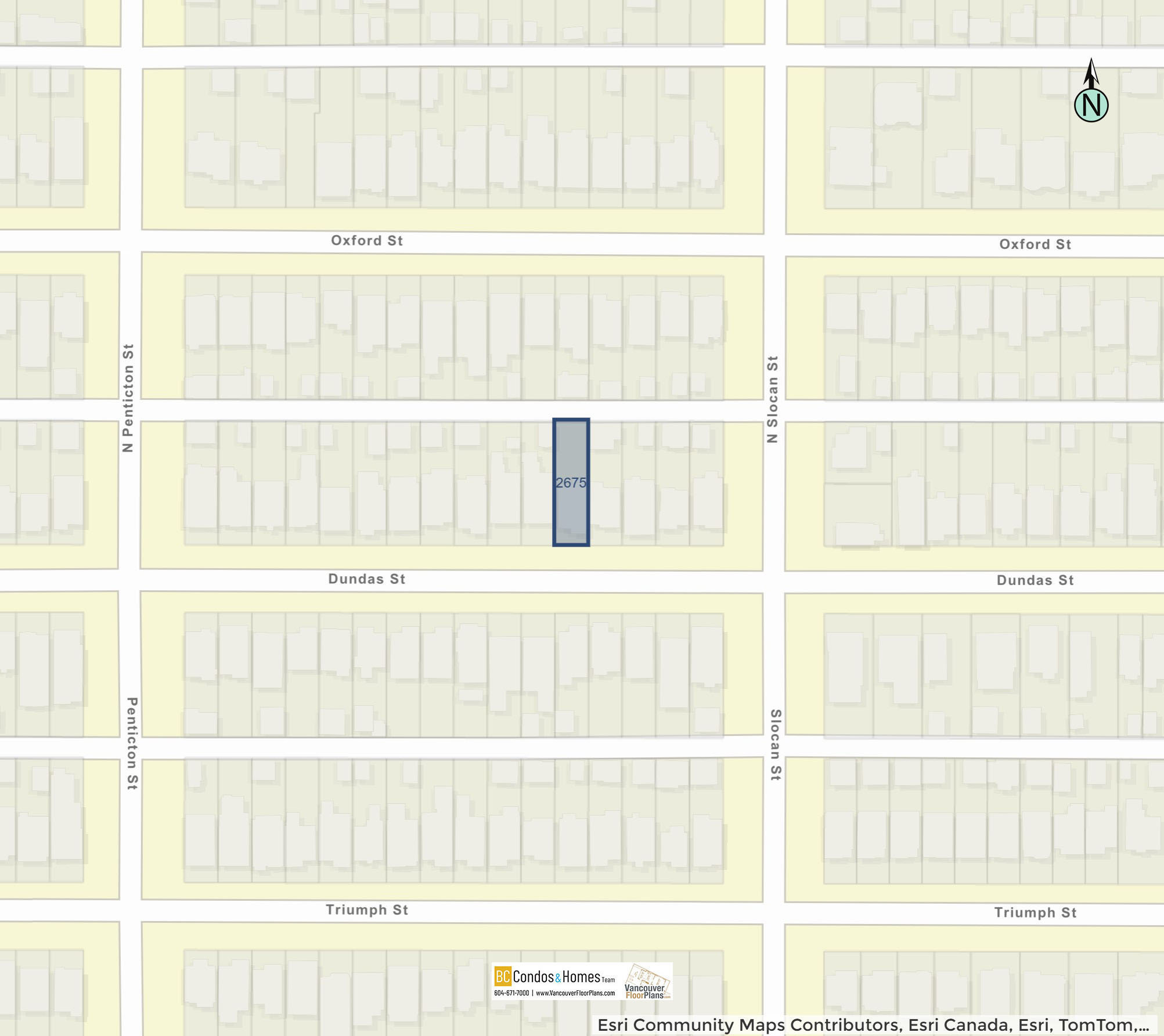 2675 DUNDAS location map 1