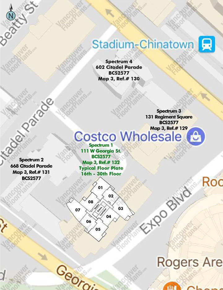 Spectrum 1 location map 3