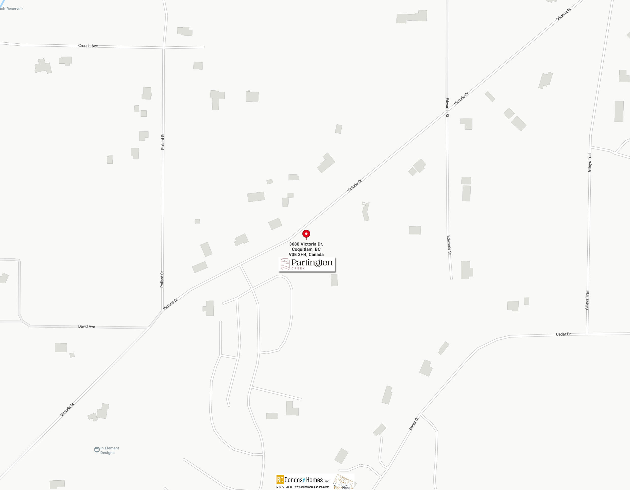 Partington Creek by Polygon location map 2