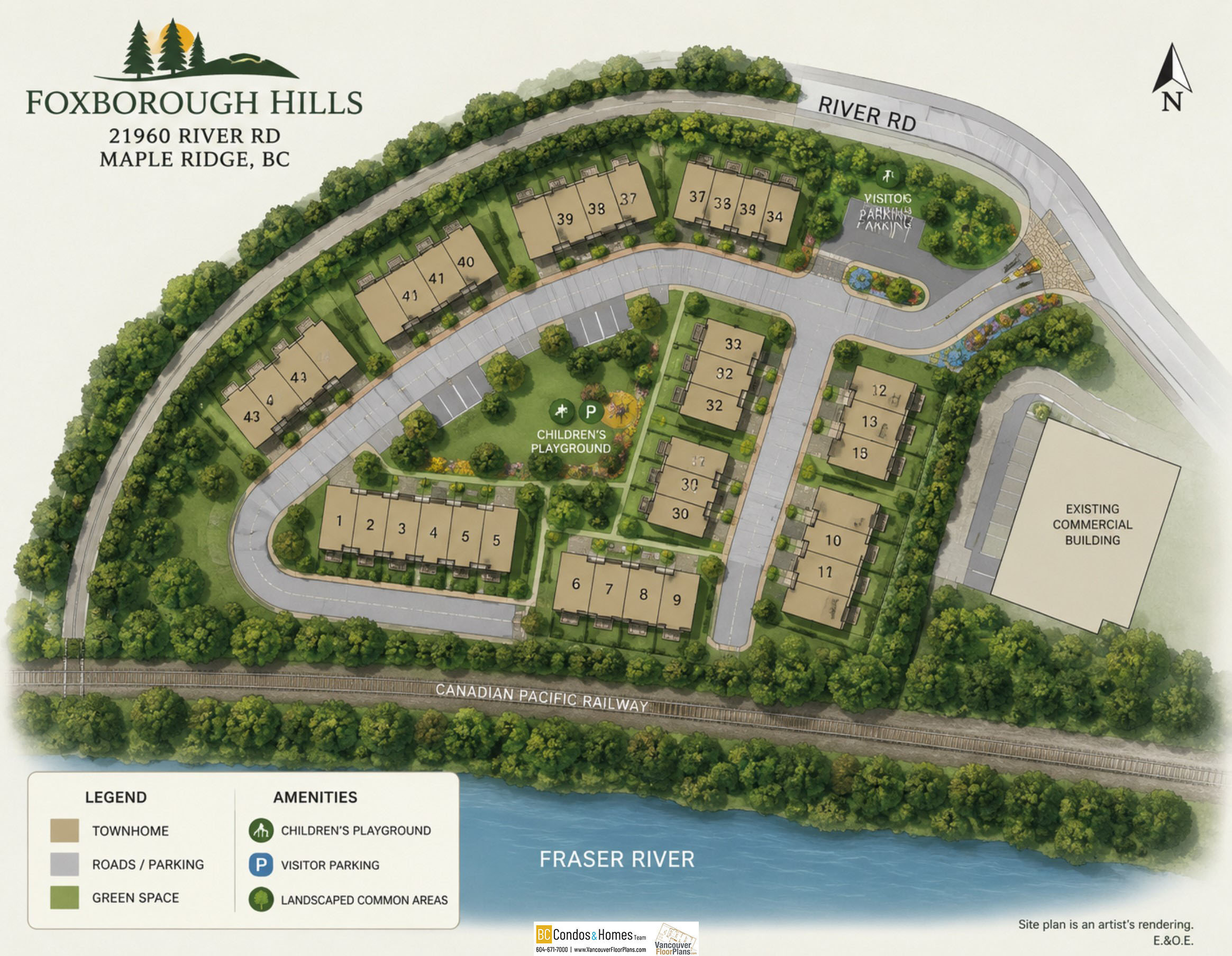 Foxborough Hills location map 3