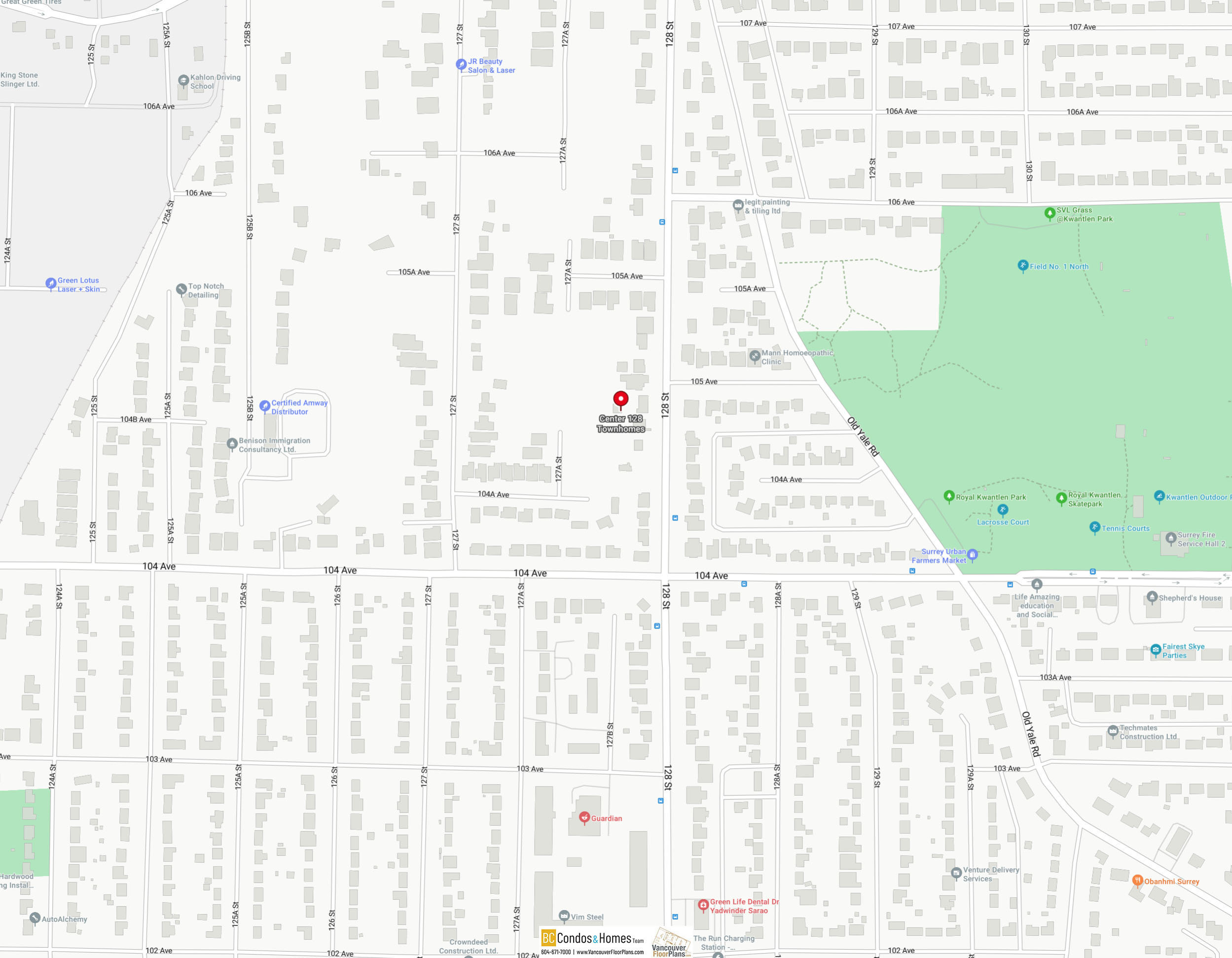 Center 128 Townhomes by Connect Properties location map 4