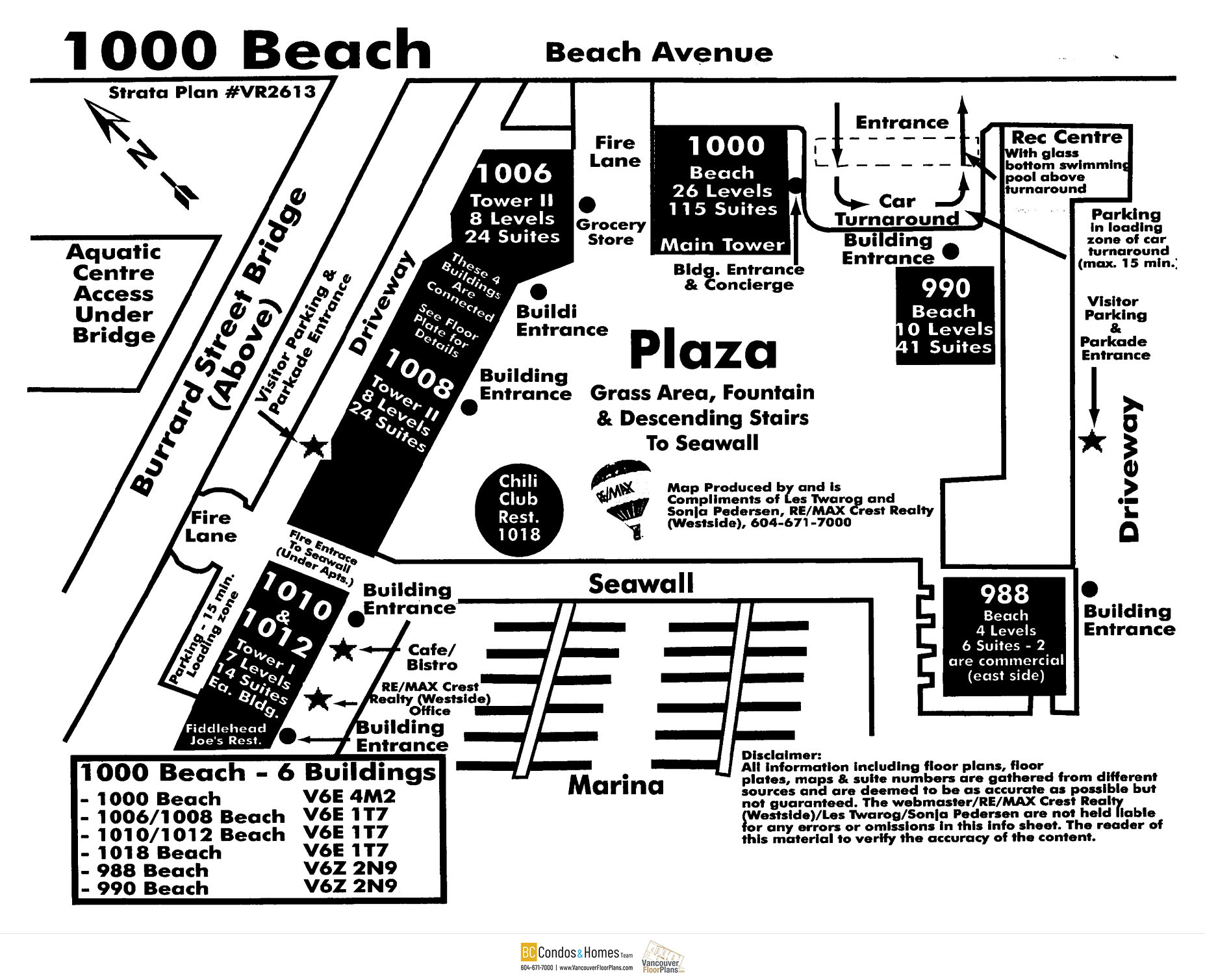 1000 Beach location map 4