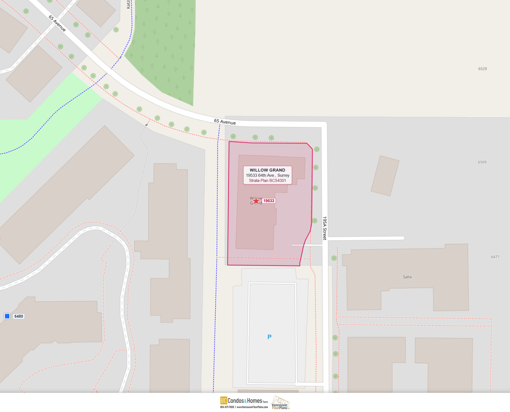 Willow Grand location map 1