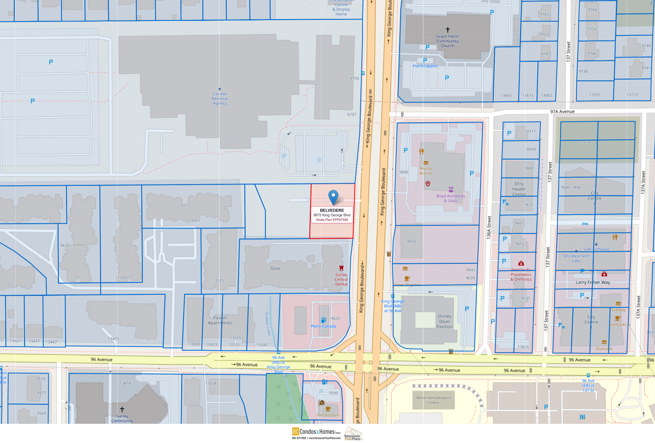 Belvedere location map 3