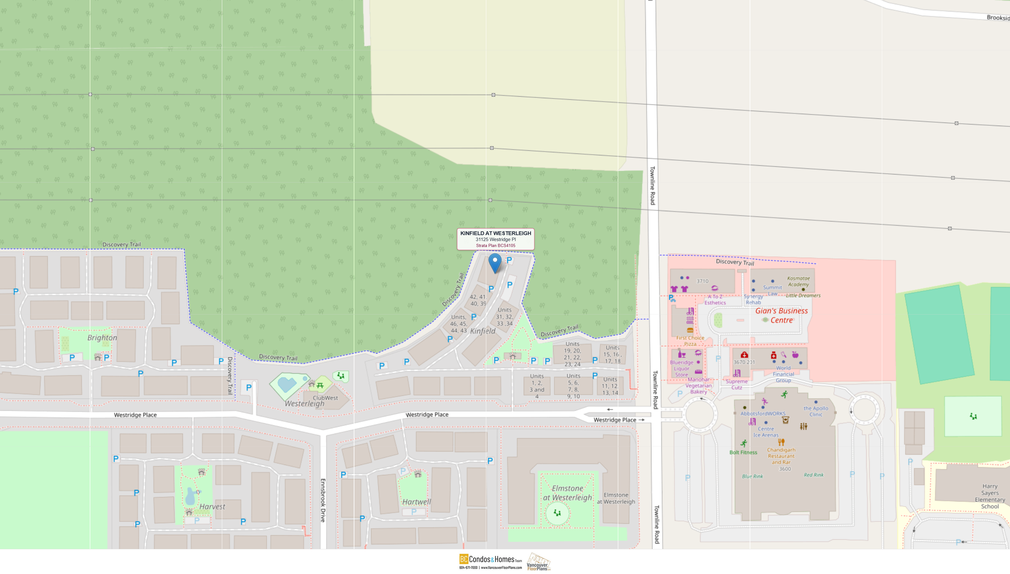 Kinfield at Westerleigh location map 1